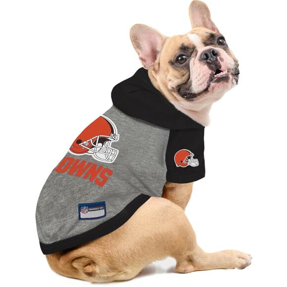 NWT NFL Cleveland Browns Dog Hoodie Pet Sweatshirt - Picture 1 of 3